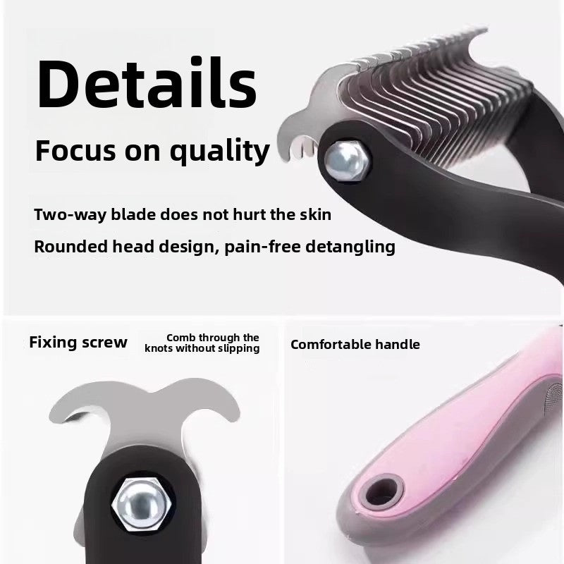 Pet Deshedding & Grooming Brush